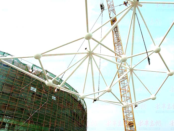邵武体育馆网架安装