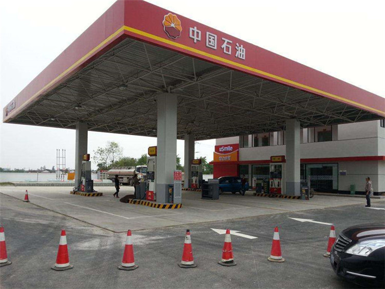 邵武加油站钢结构网架案例20